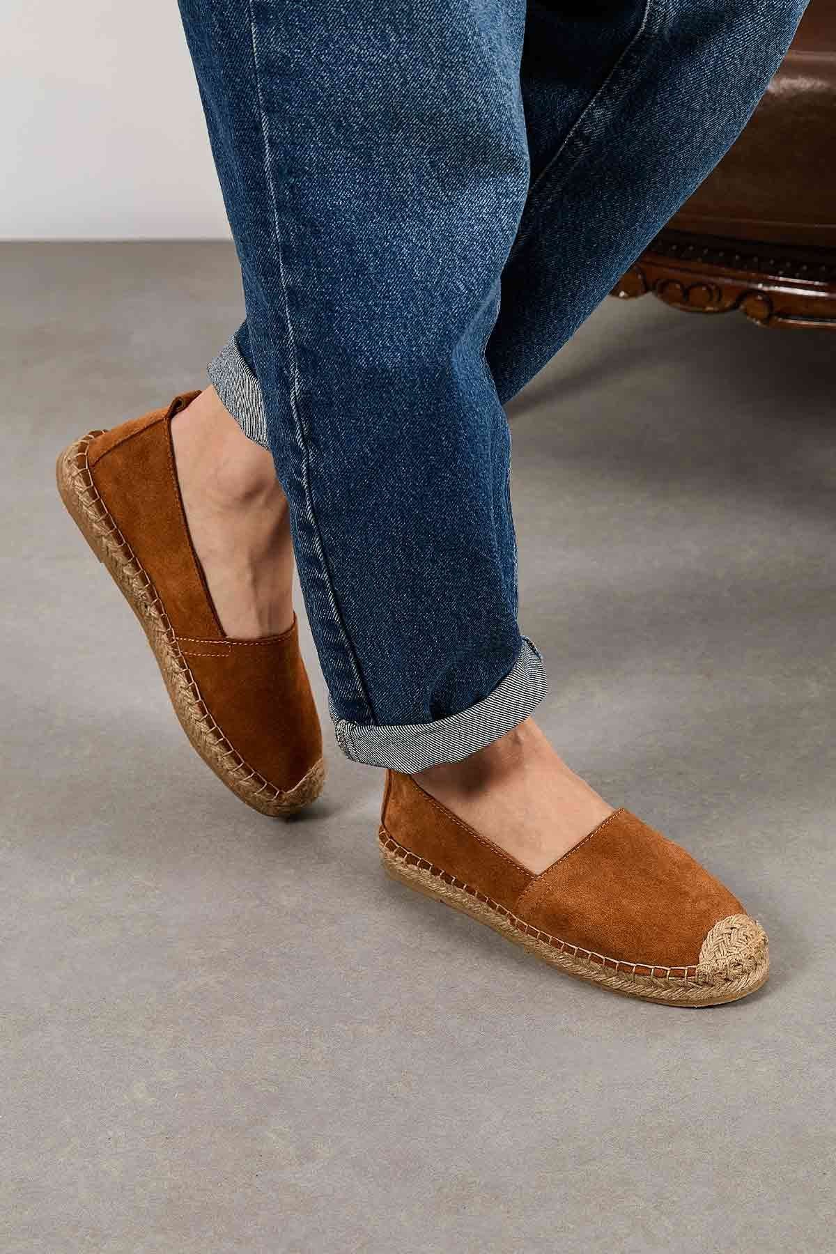 Kadın Espadril Ayakkabı DG6026 Taba