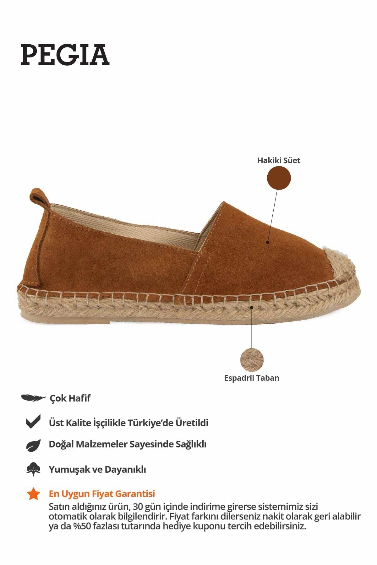 Kadın Espadril Ayakkabı DG6026 Taba