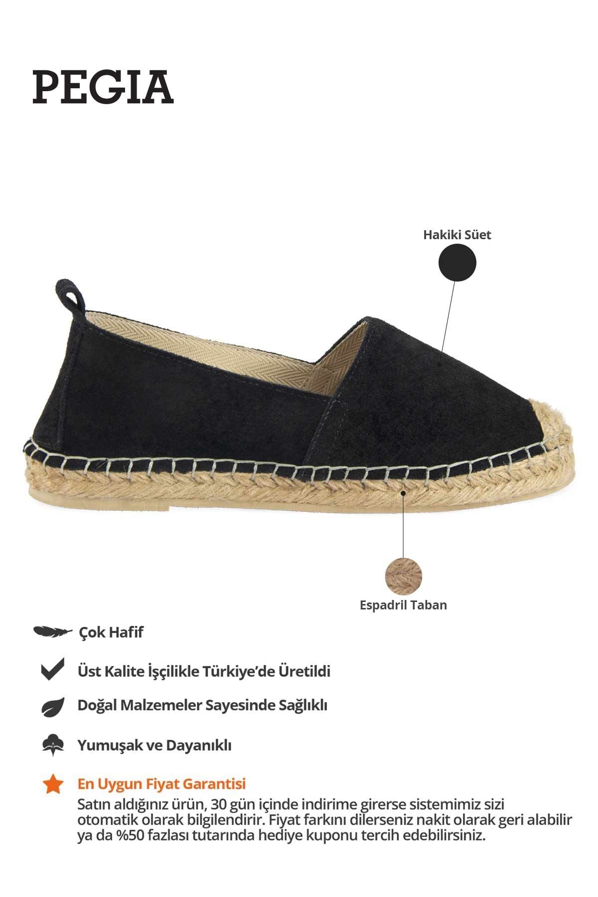 Kadın Espadril Ayakkabı DG6026 Siyah