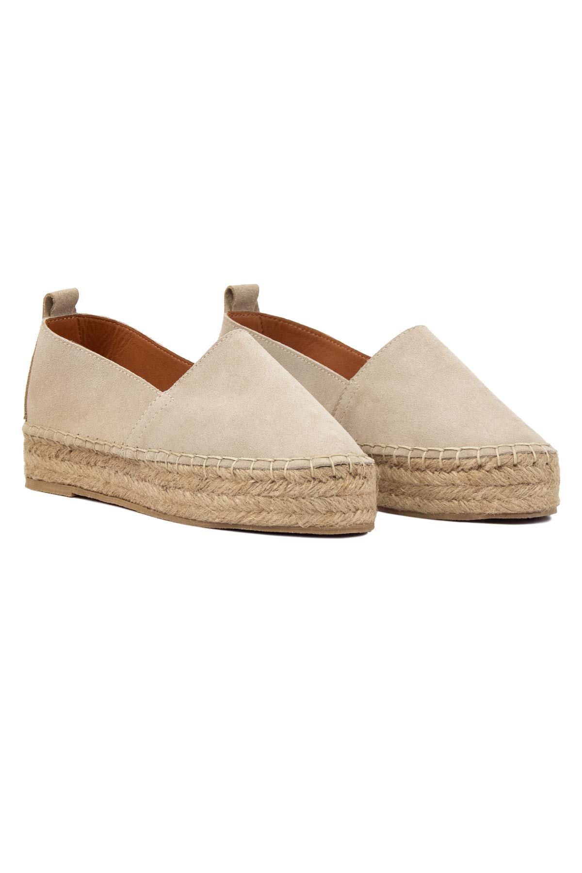 Kadın Espadril Ayakkabı DG6037 Sahra