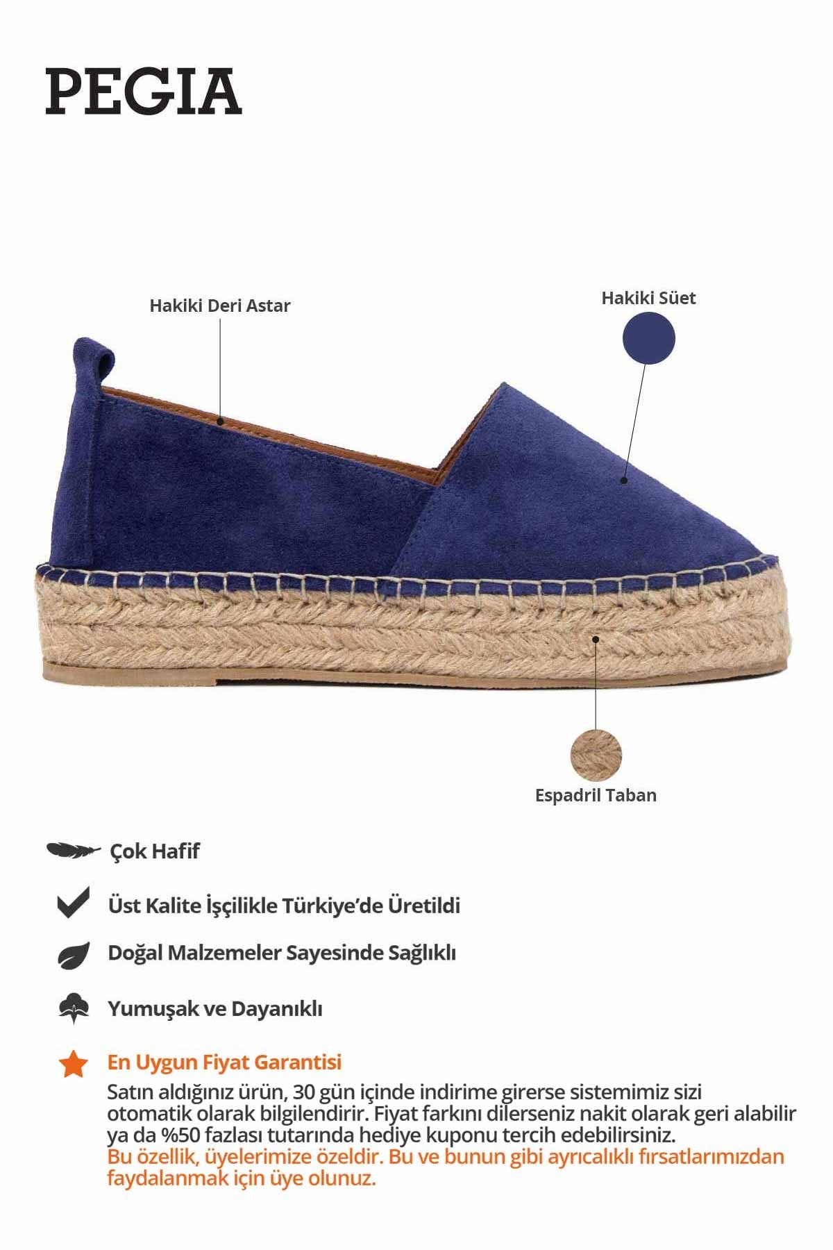Kadın Espadril Ayakkabı DG6037 Denim