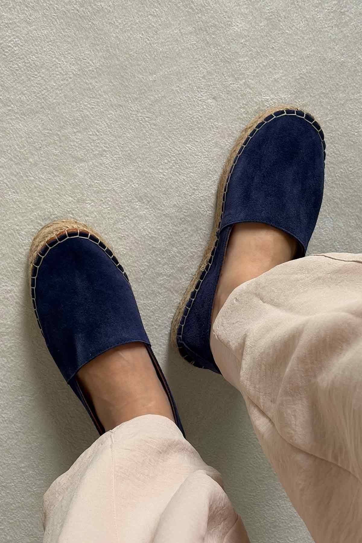 Kadın Espadril Ayakkabı DG6037 Denim