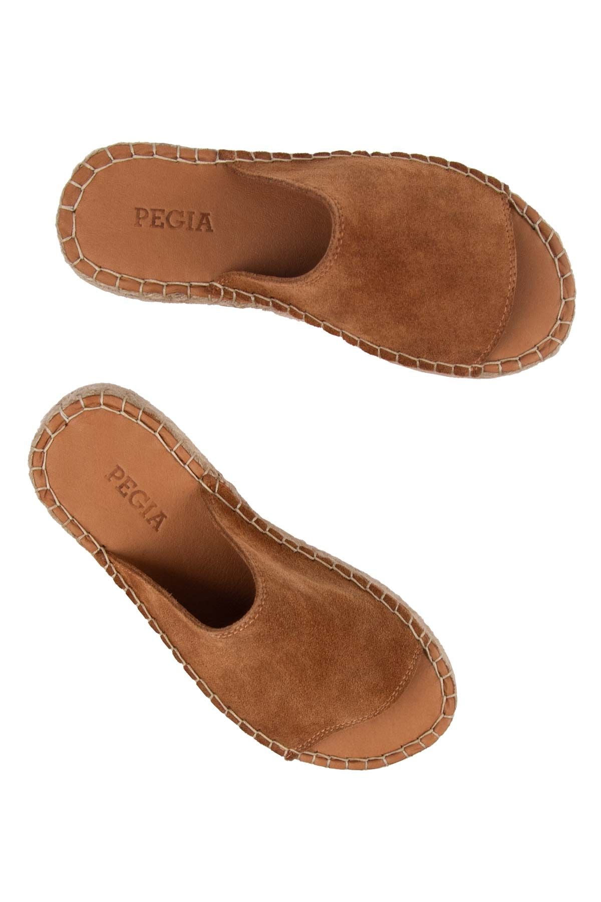 Kadın Espadril Terlik DG6027 Taba