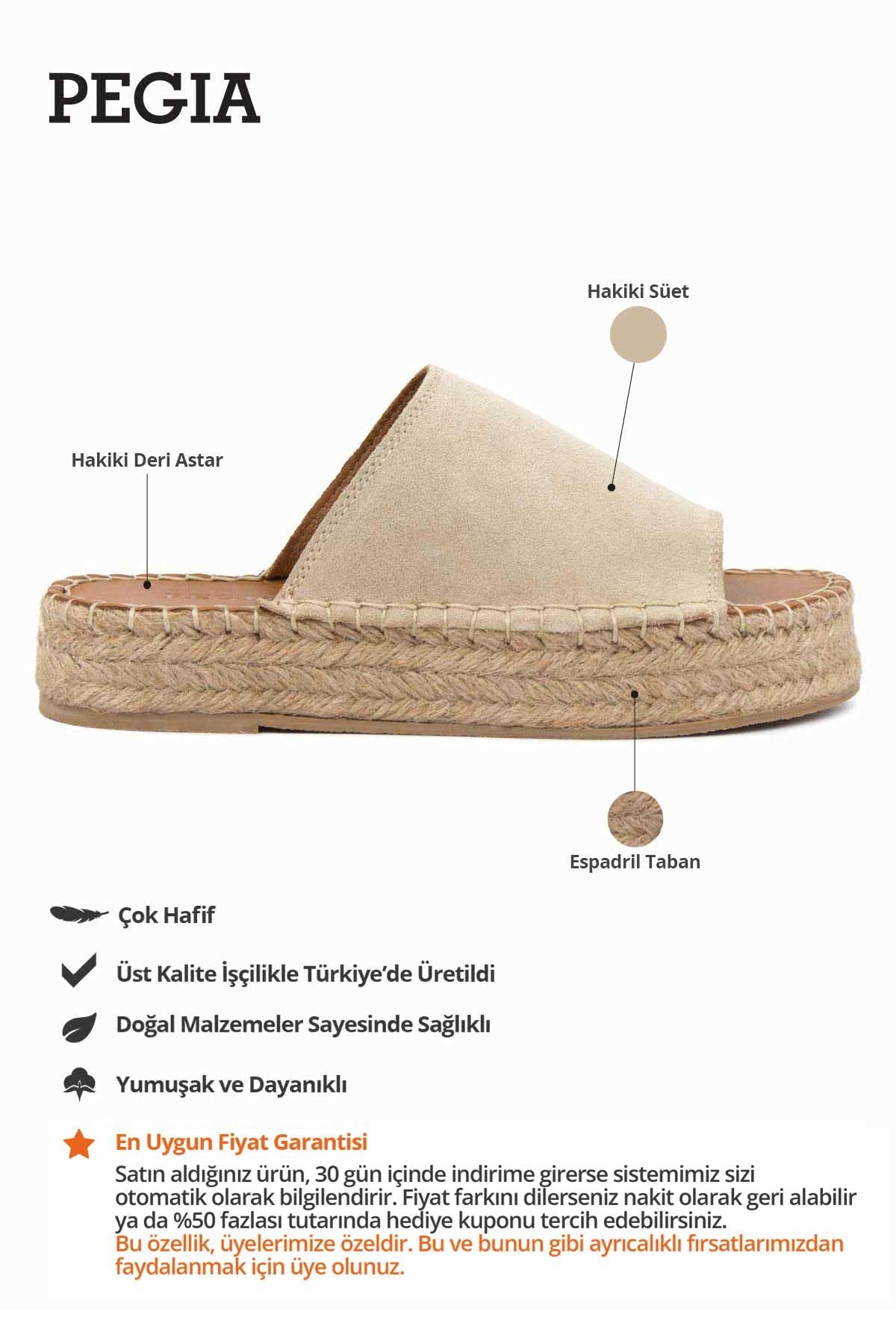 Kadın Espadril Terlik DG6027 Sahra