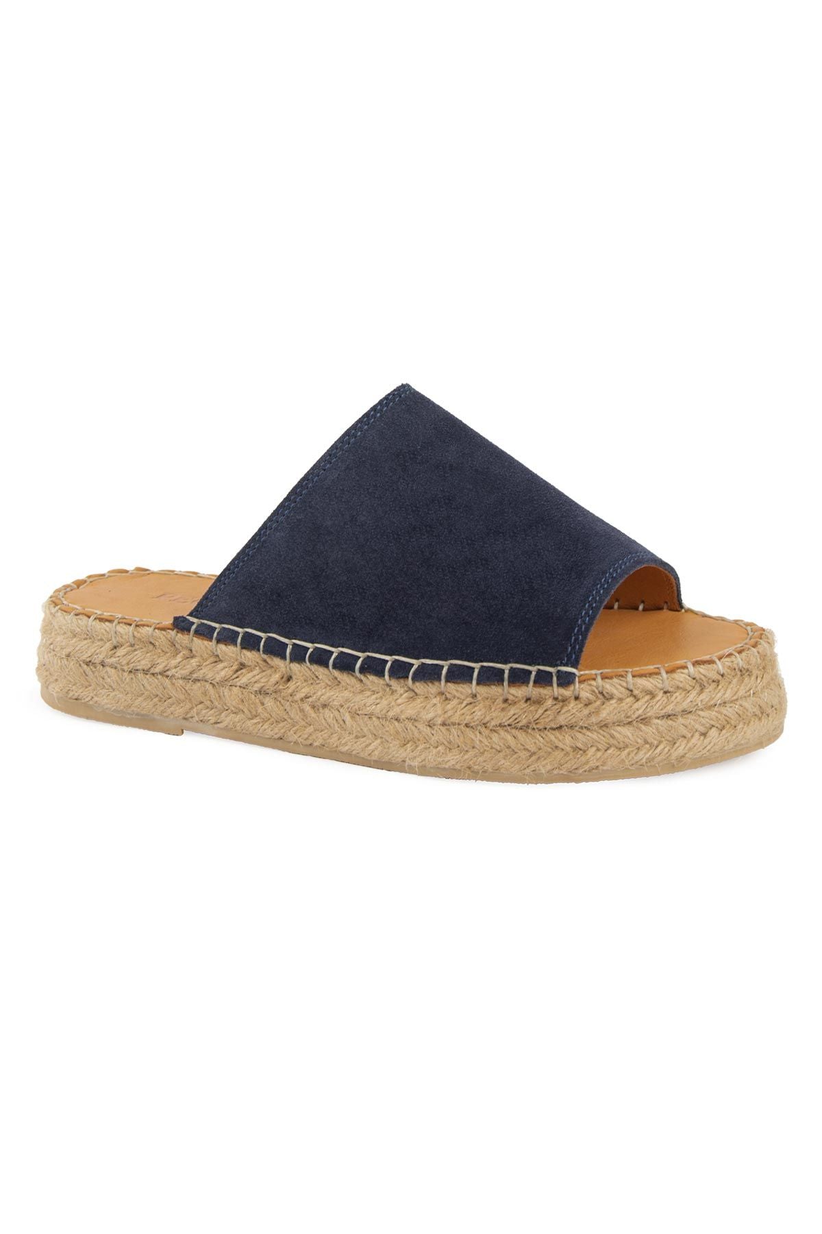 Kadın Espadril Terlik DG6027 Lacivert