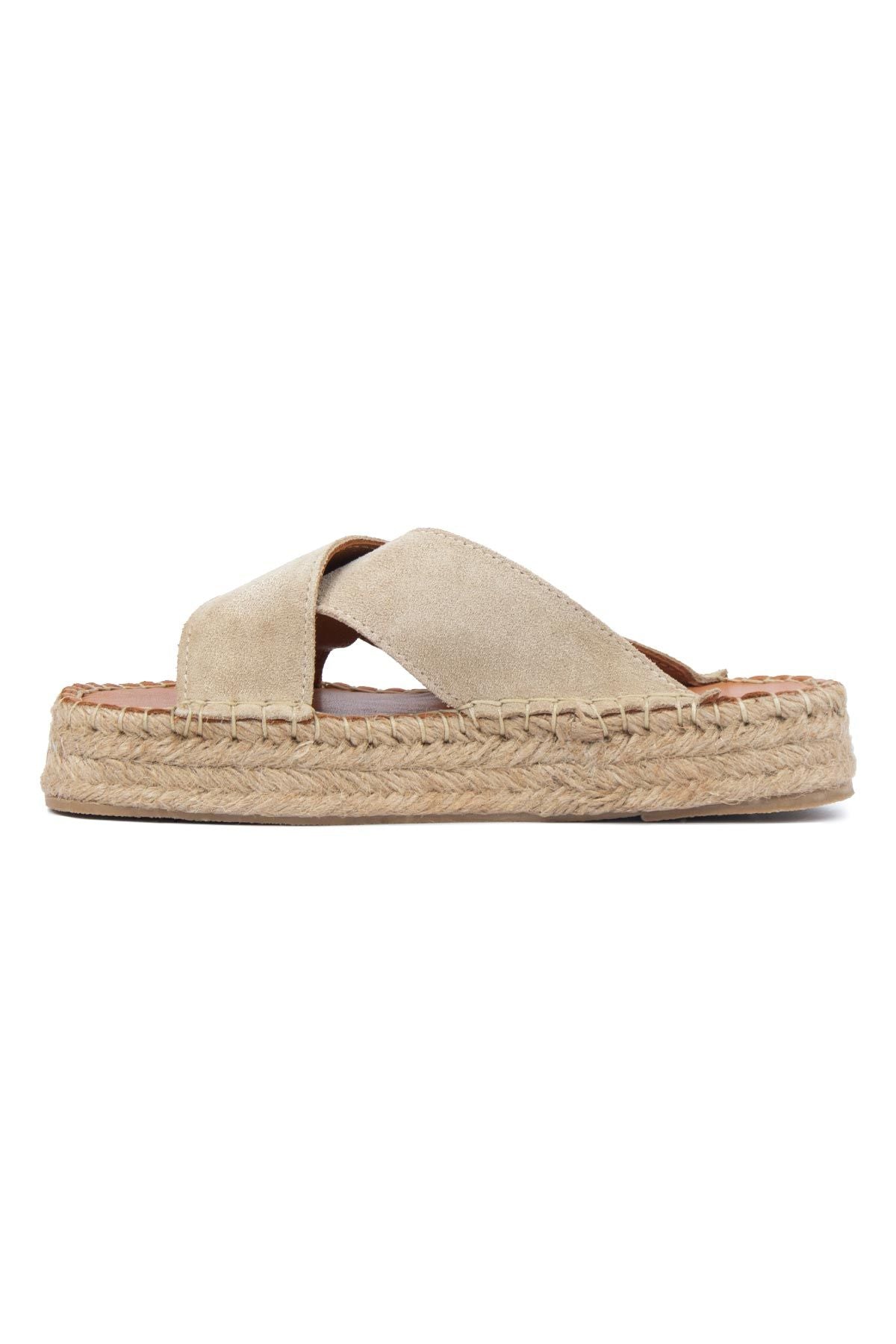 Kadın Espadril Terlik DG6036 Sahra