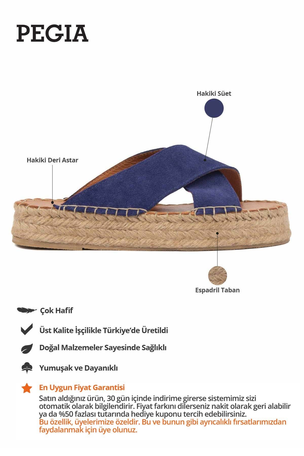 Kadın Espadril Terlik DG6036 Denim