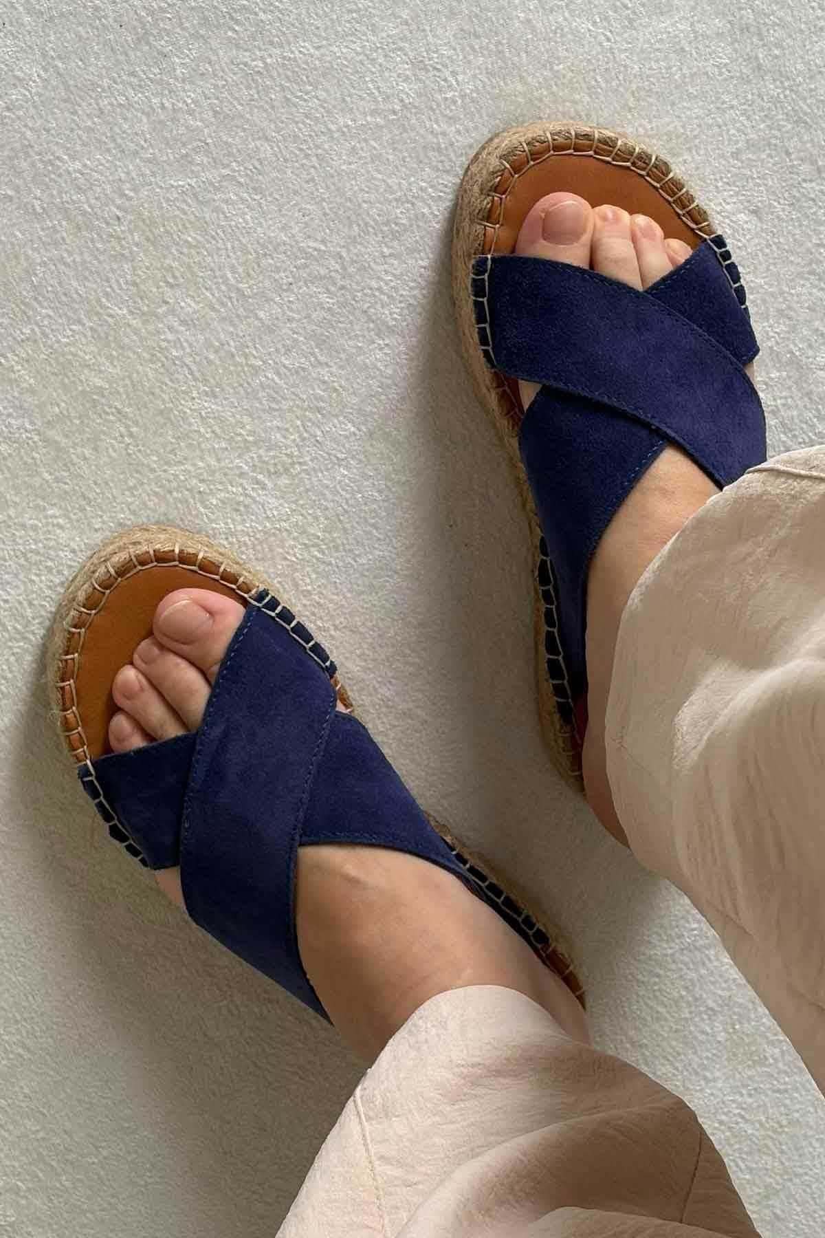 Kadın Espadril Terlik DG6036 Denim