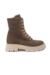 Women's Zip-Up Suede Boots DG6001 Mink