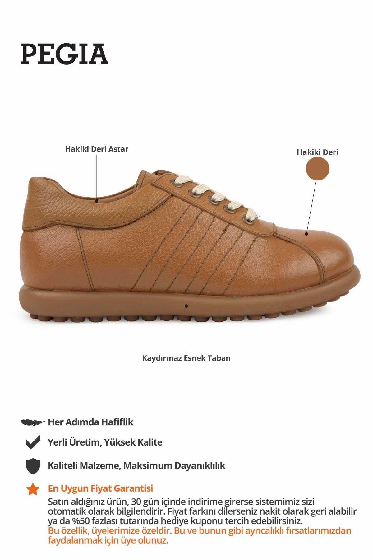 Kadın Günlük Ayakkabı DG6064 Taba