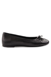 Women's genuine leather ballet flats DG6033 Black