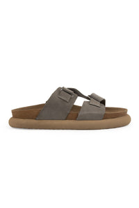 Women's Genuine Nubuck Slipper 215544 Grey