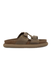 Women's Genuine Nubuck Slippers 215544 Sahara