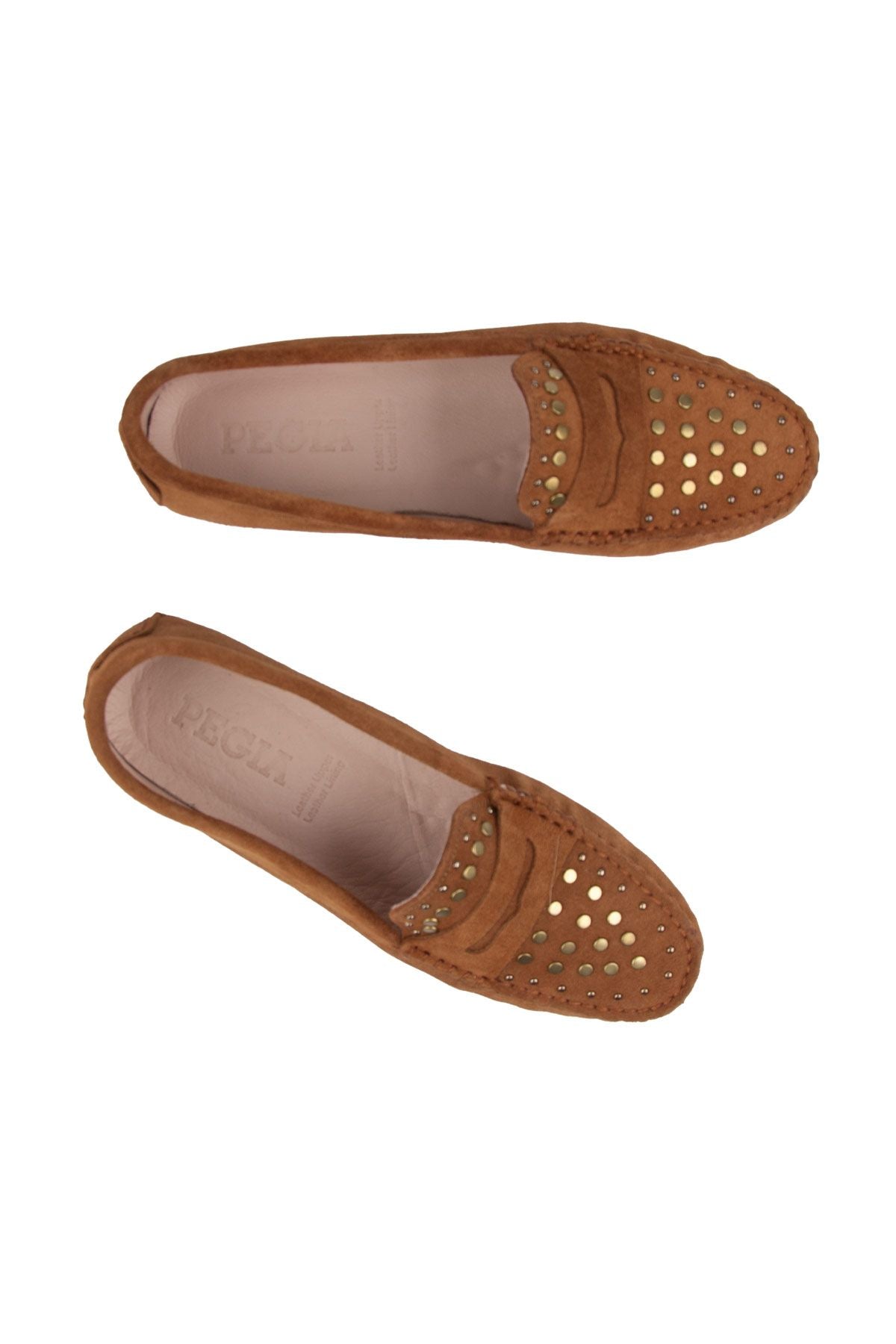 Kadın Hakiki Süet Loafer 700916 Taba