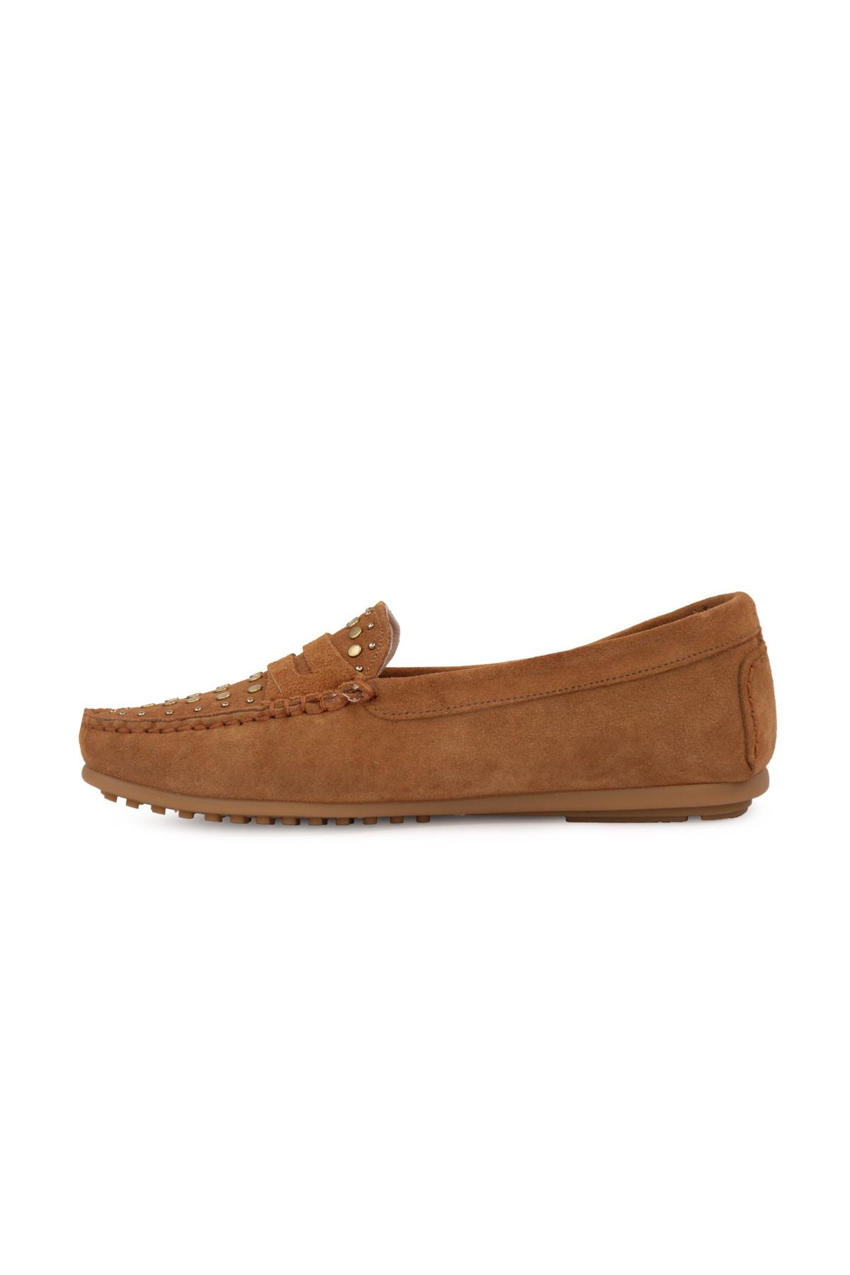 Kadın Hakiki Süet Loafer 700916 Taba