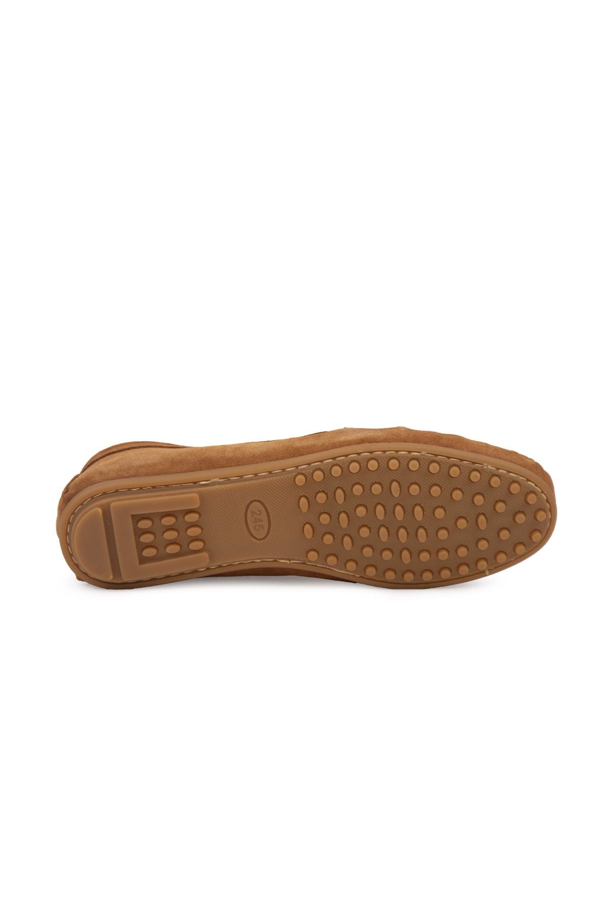 Kadın Hakiki Süet Loafer 700916 Taba