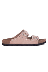 Women's Genuine Suede Slipper 215543 Powder Pink