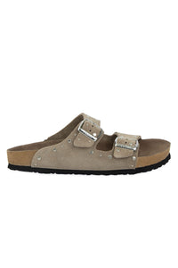 Women's Genuine Suede Slipper 215543 Sand