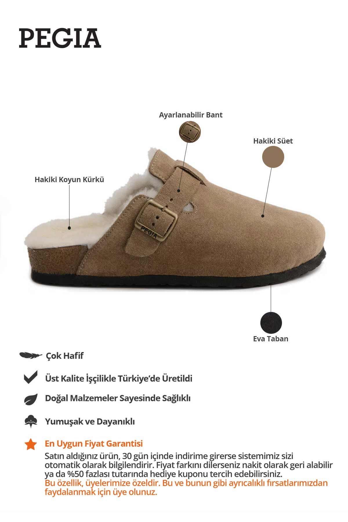 Kadın İçi Kürklü Sabo Terlik 215538 Sahra