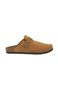 Women's Clog Leather Slipper 215541 Tobacco
