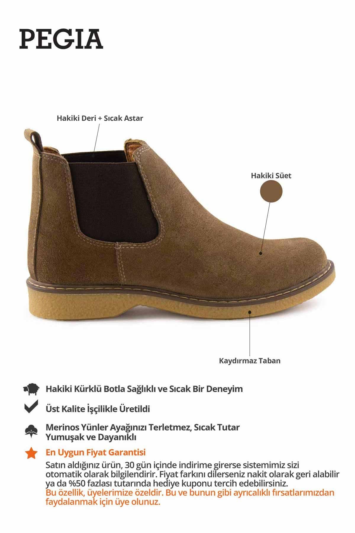 Kadın Süet Chelsea Bot DG6029 Kum