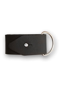 Belt Loop Leather Keychain 25AN58 Black