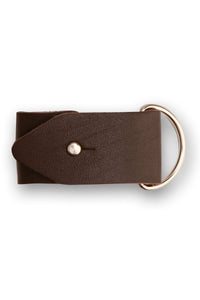 Belt Loop Leather Keychain 25AN58 Brown