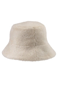 Fur-Lined Unisex Bucket Hat 24SP02 Beige