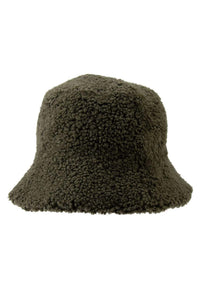 Fur-Lined Unisex Bucket Hat 24SP02 Khaki