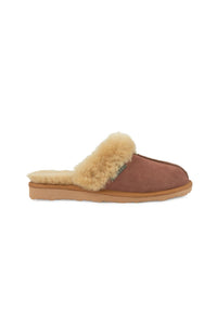 Fur-Lined Women's House Slippers 191202 Dusty Rose