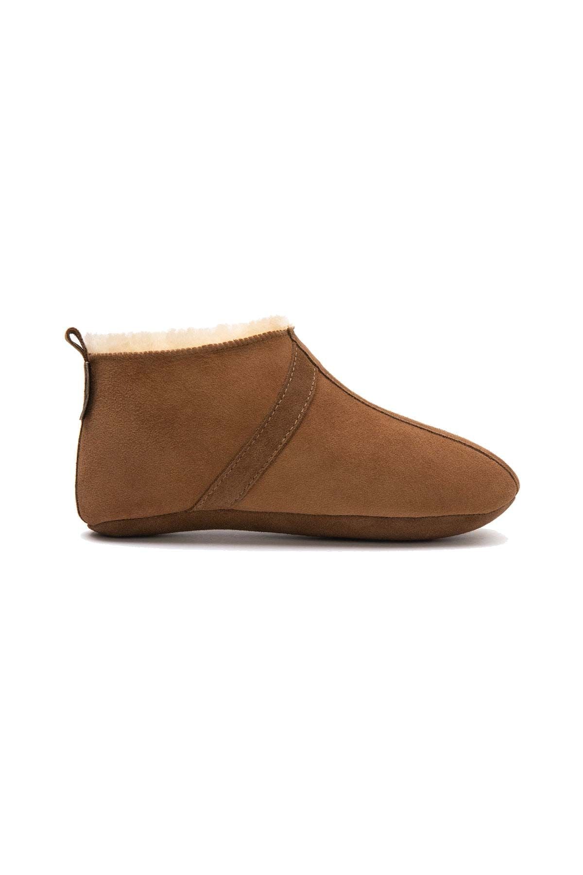Kürklü Unisex Panduf 191203 Taba