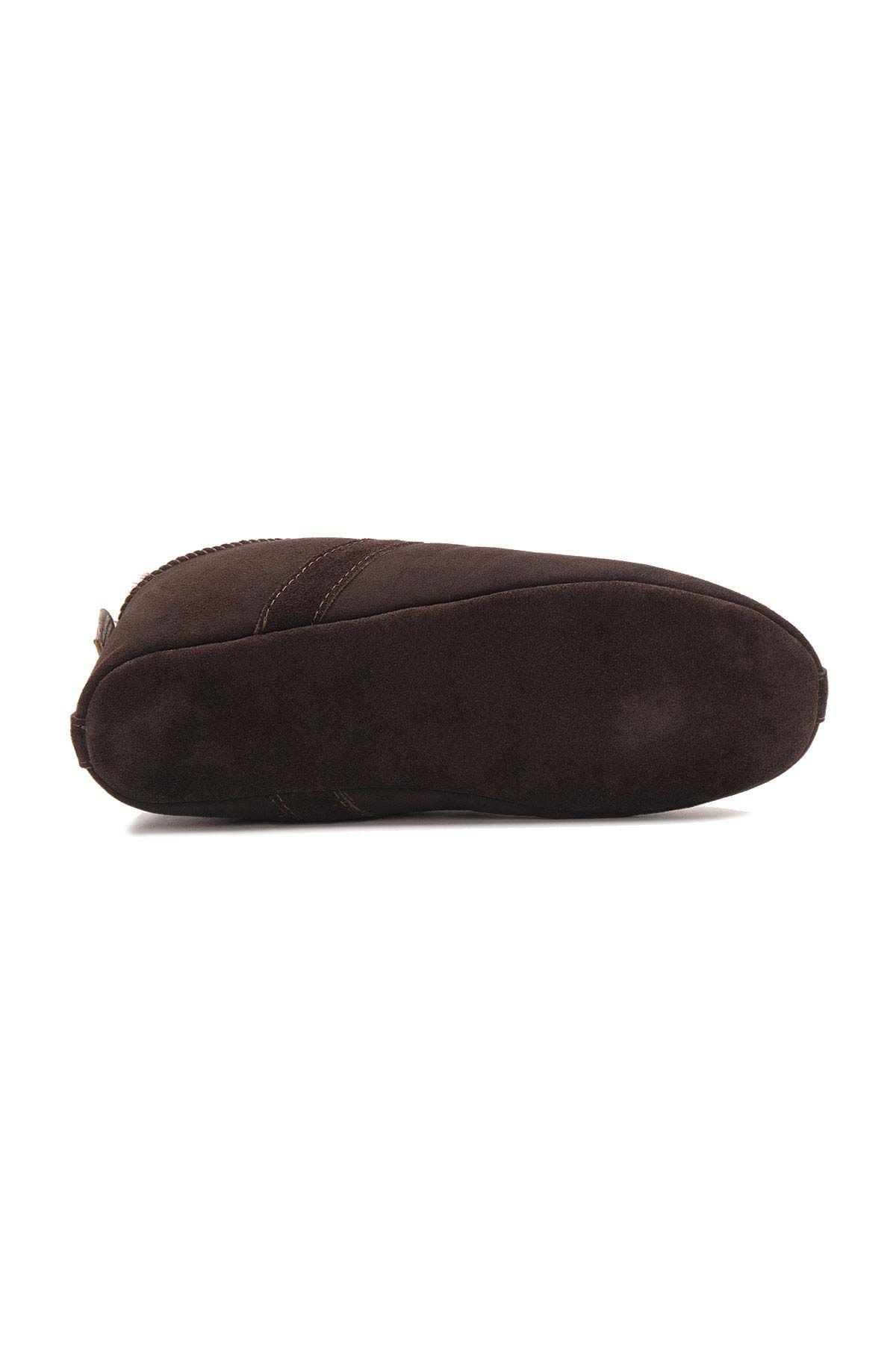 Kürklü Unisex Panduf 191203 Kahve