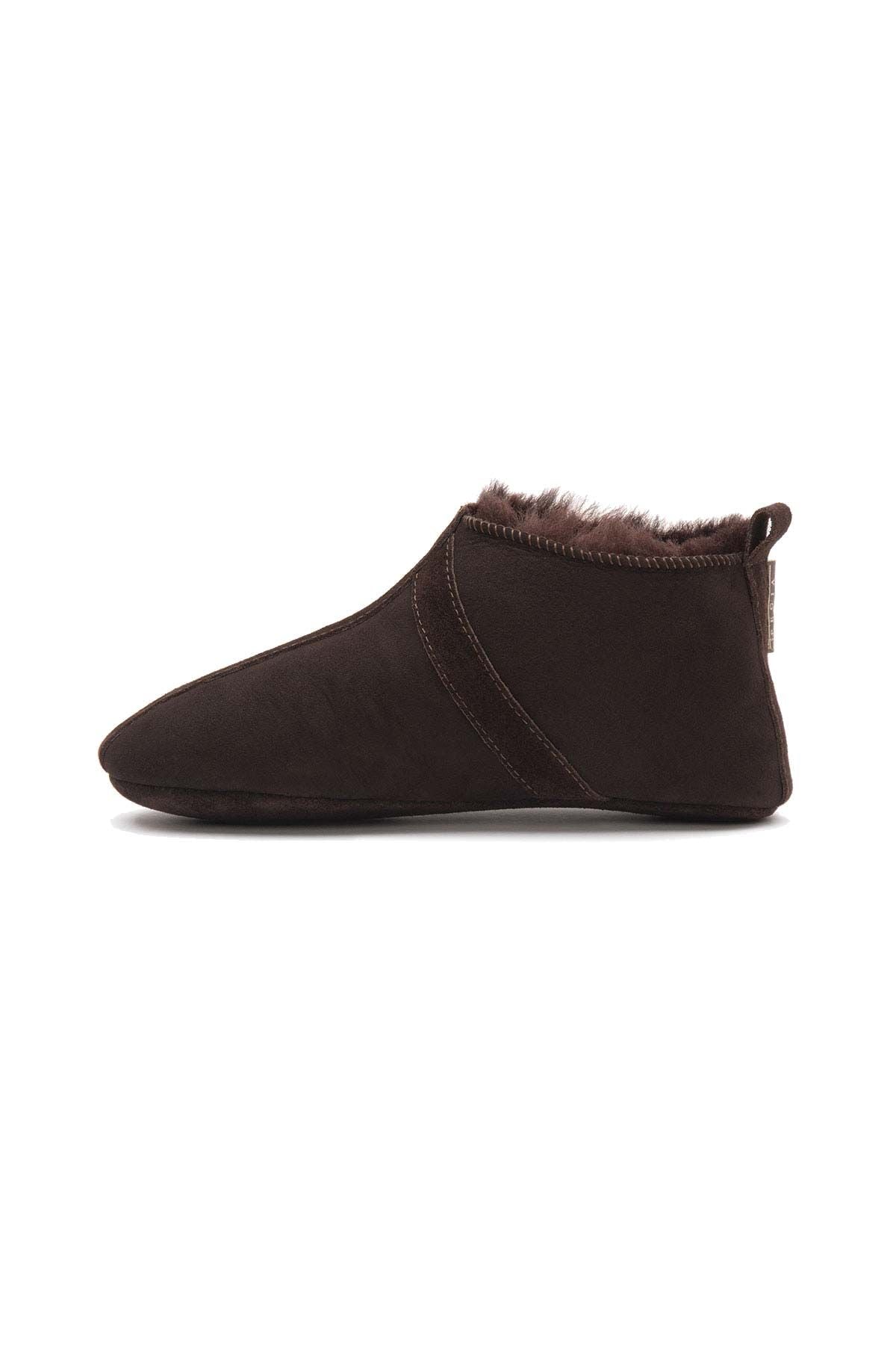 Kürklü Unisex Panduf 191203 Kahve