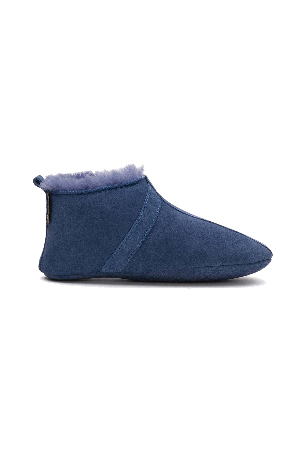 Kürklü Unisex Panduf 191203 Saks