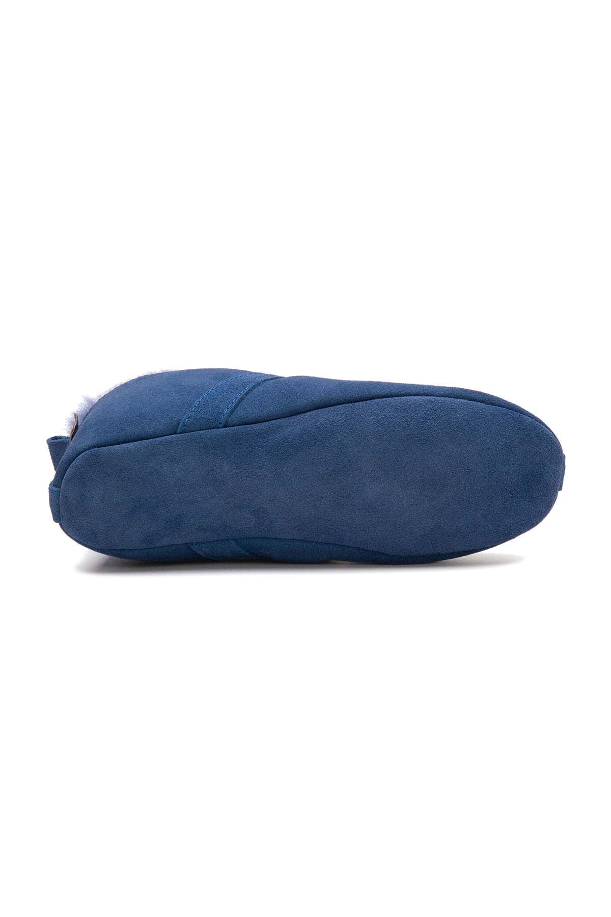 Kürklü Unisex Panduf 191203 Saks