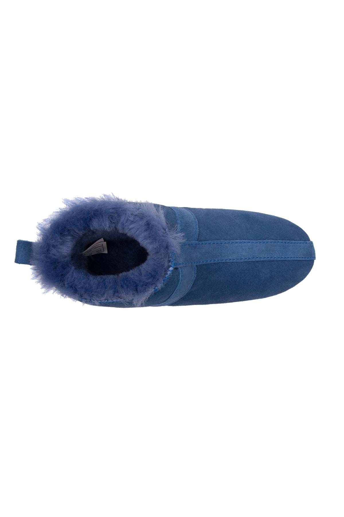 Kürklü Unisex Panduf 191203 Saks