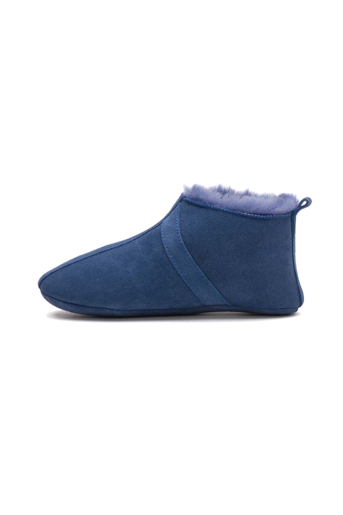 Kürklü Unisex Panduf 191203 Saks