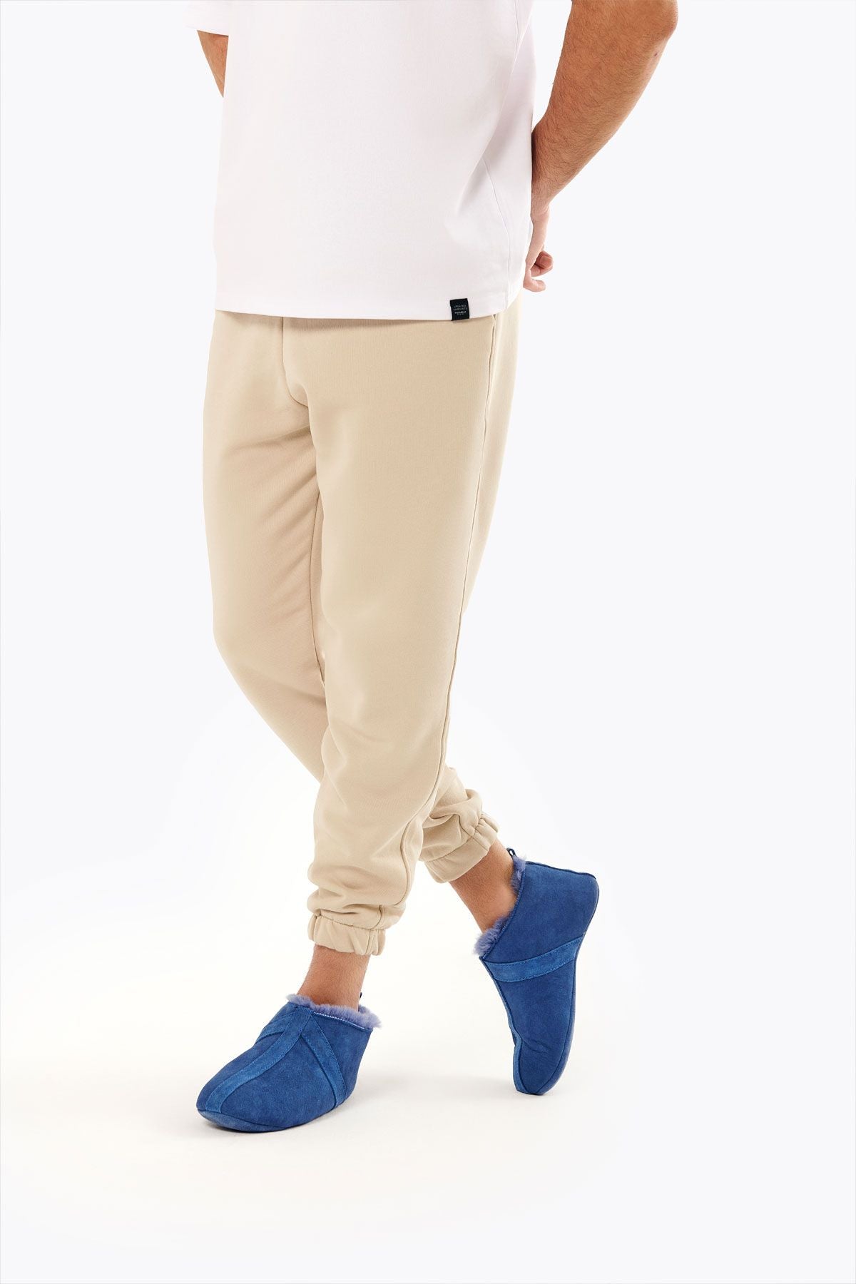 Kürklü Unisex Panduf 191203 Saks