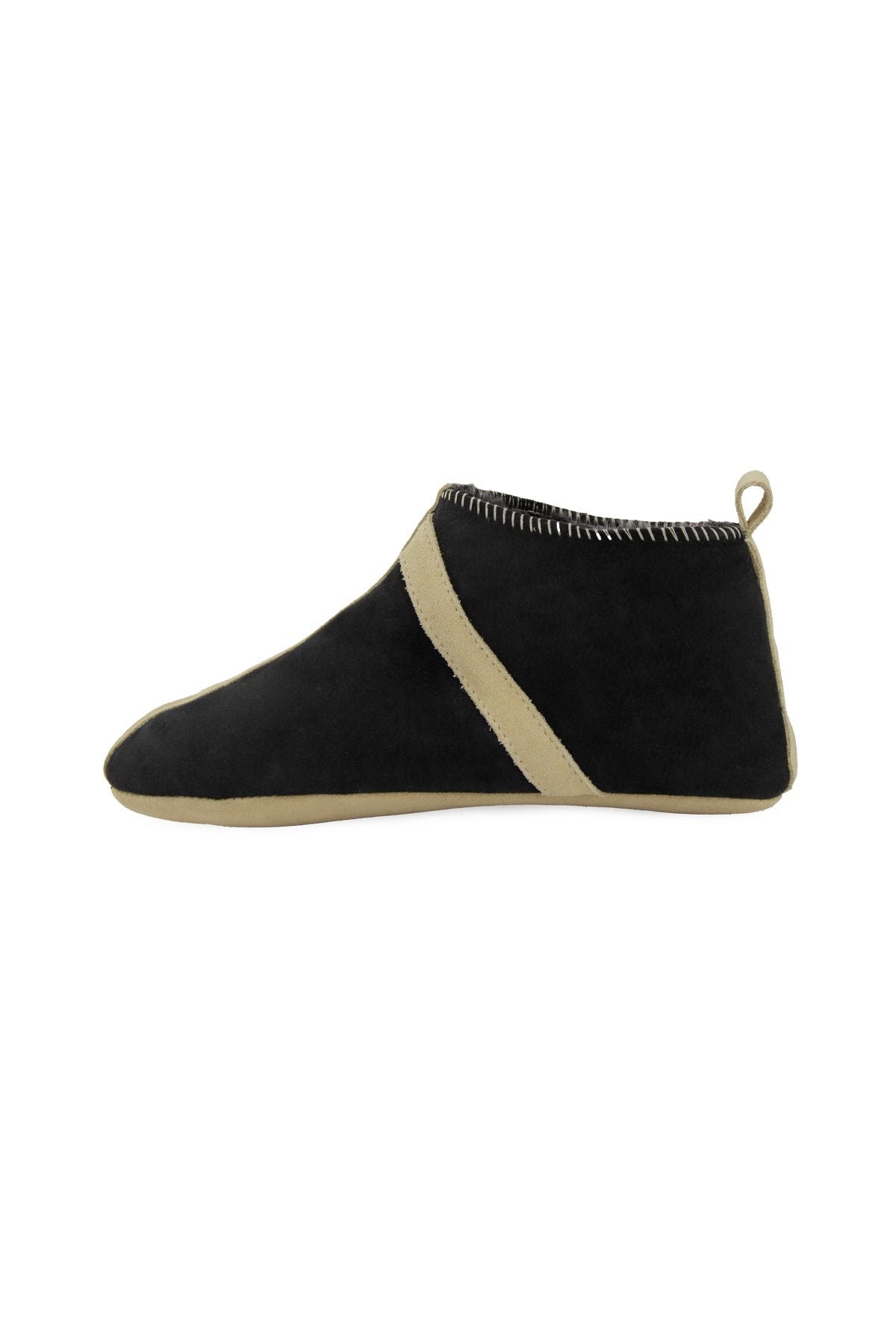 Kürklü Unisex Panduf 191203 Siyah