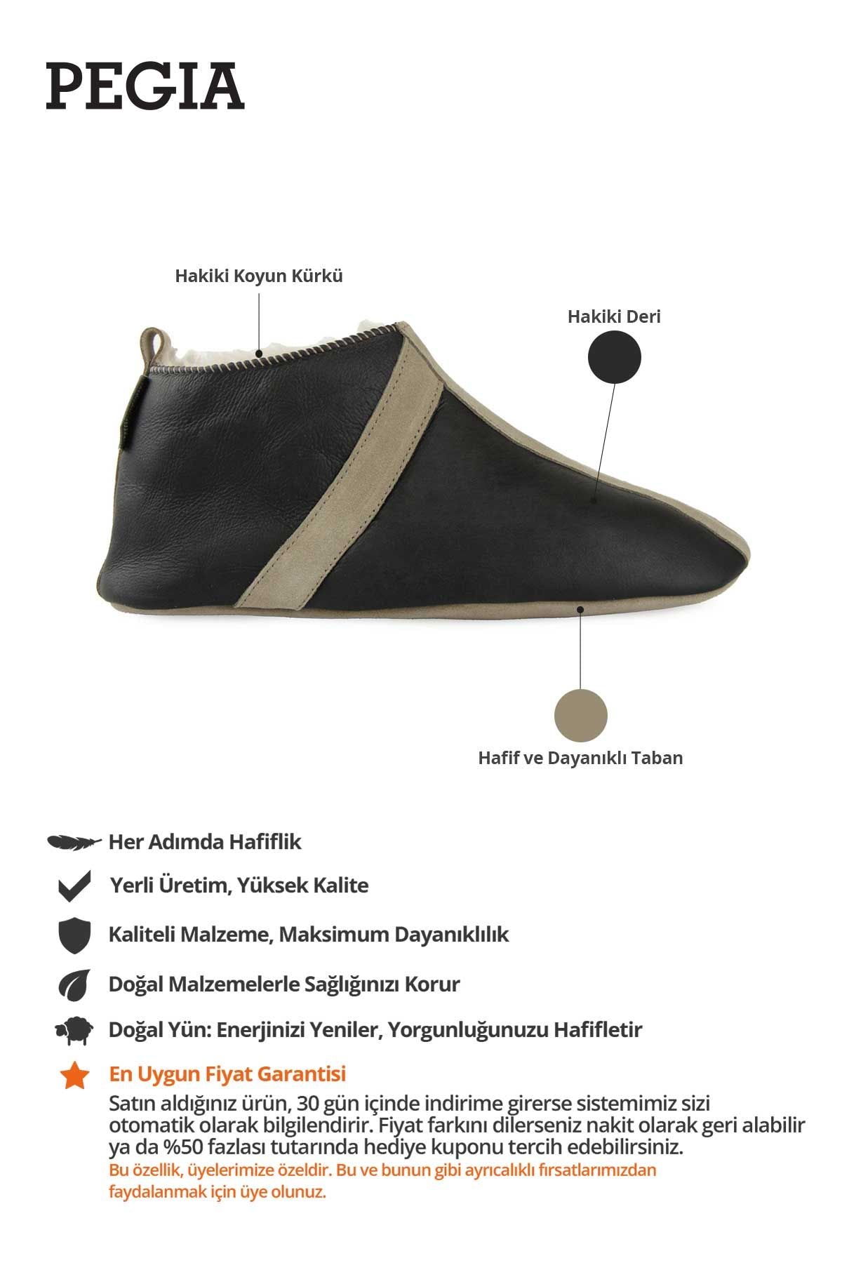 Kürklü Unisex Panduf 191203 Karamel