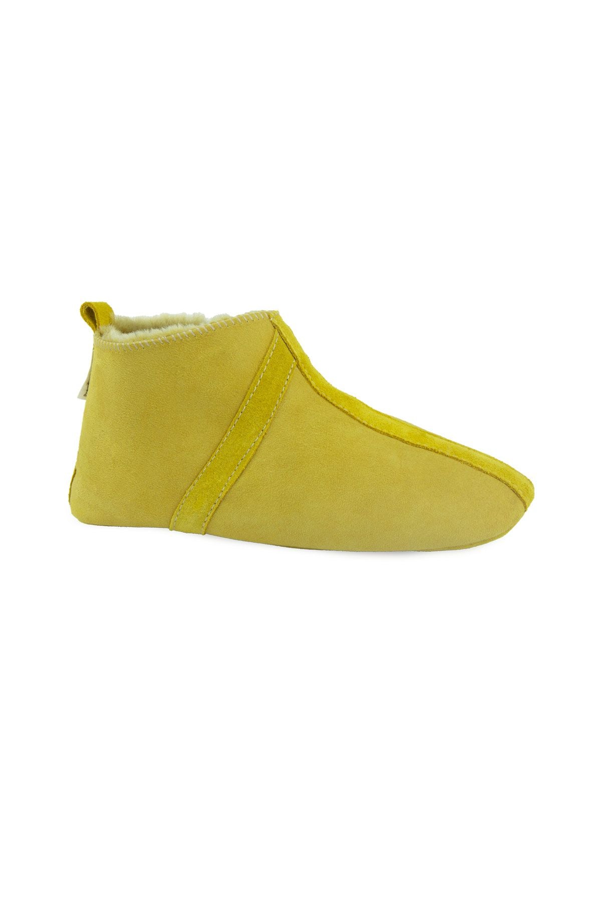 Kürklü Unisex Panduf 191203 Hardal