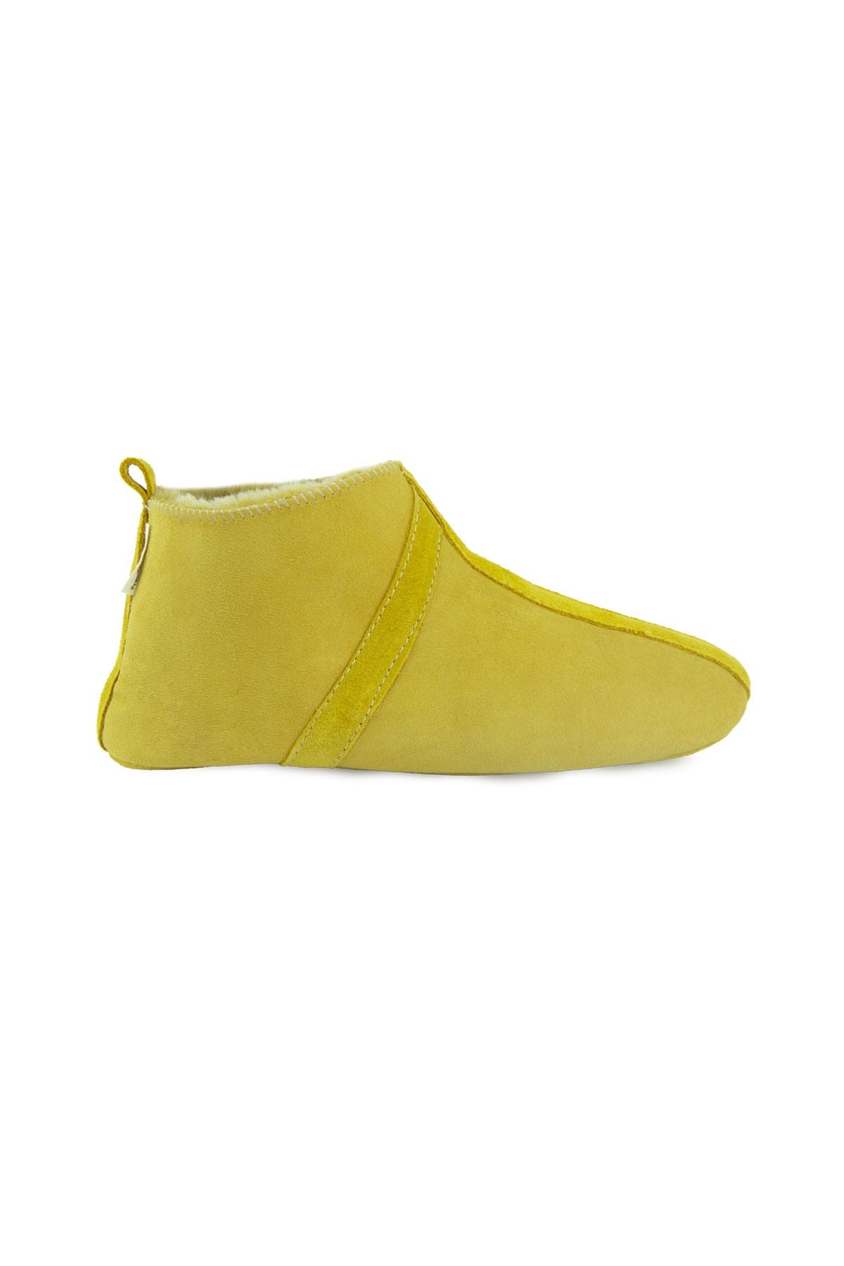Kürklü Unisex Panduf 191203 Hardal