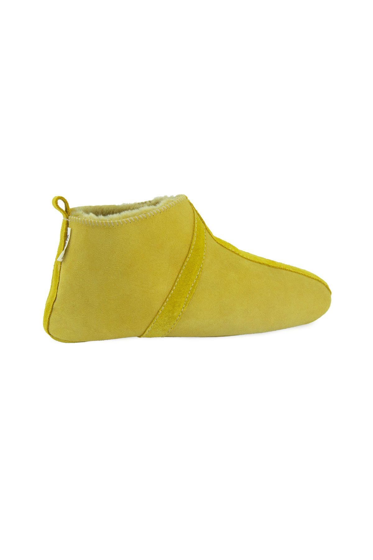 Kürklü Unisex Panduf 191203 Hardal