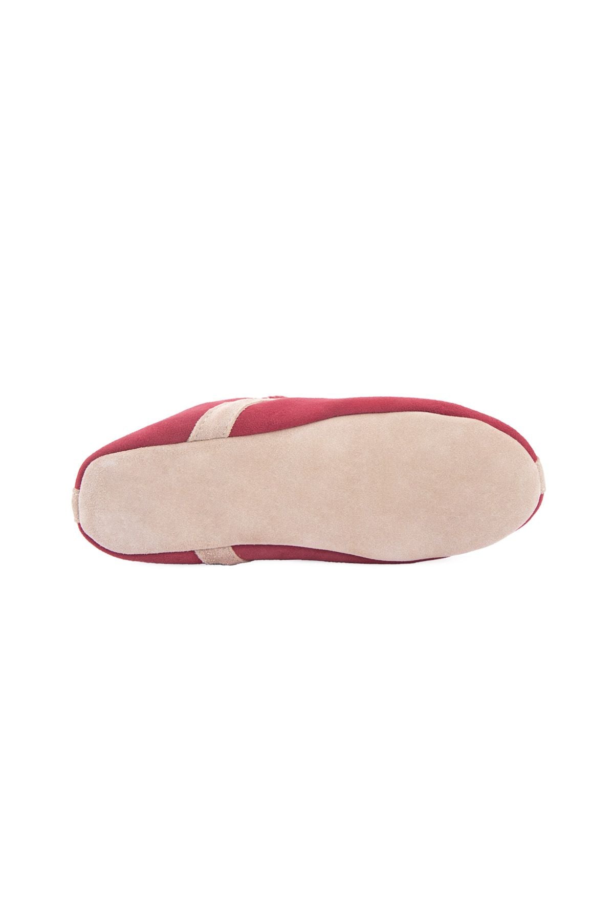 Kürklü Unisex Panduf 191203 Bordo