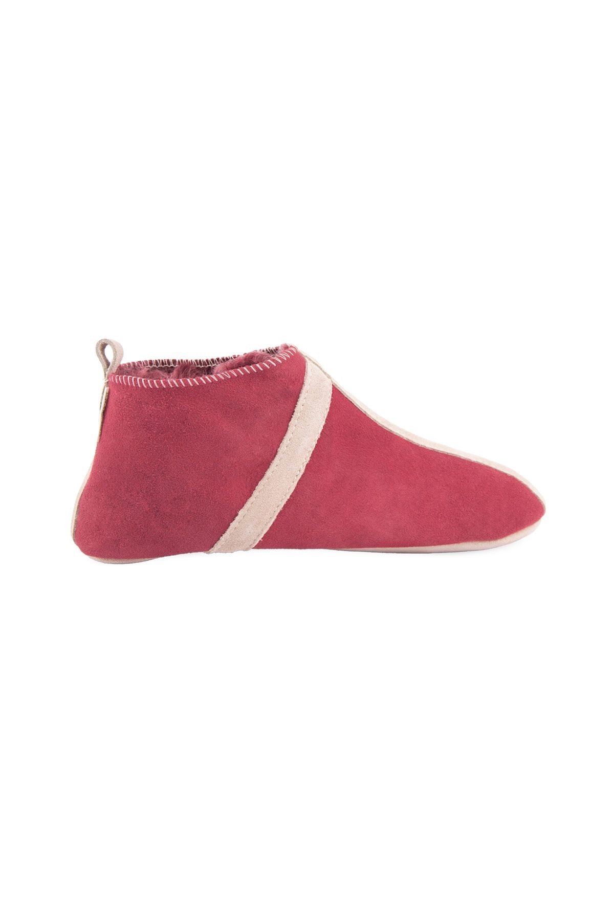 Kürklü Unisex Panduf 191203 Bordo