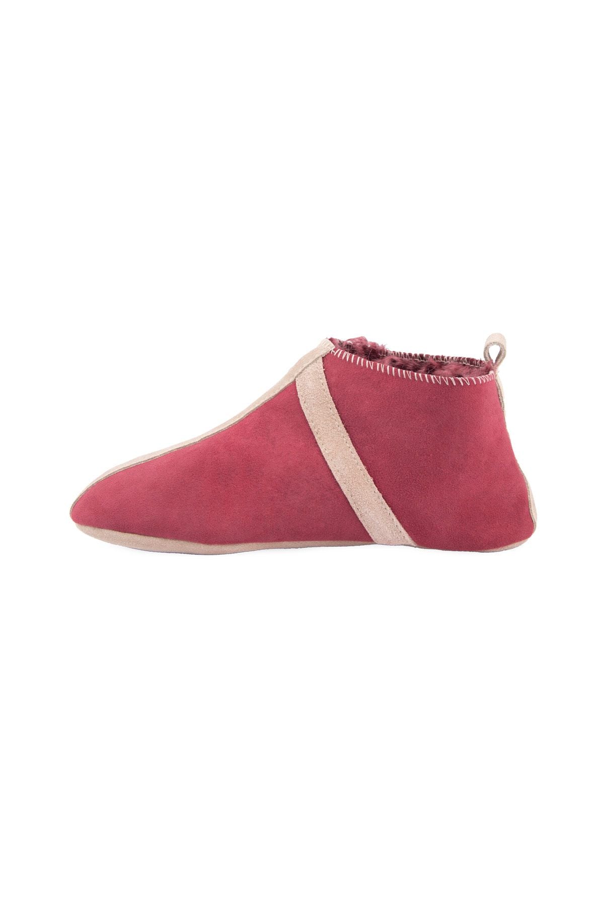 Kürklü Unisex Panduf 191203 Bordo