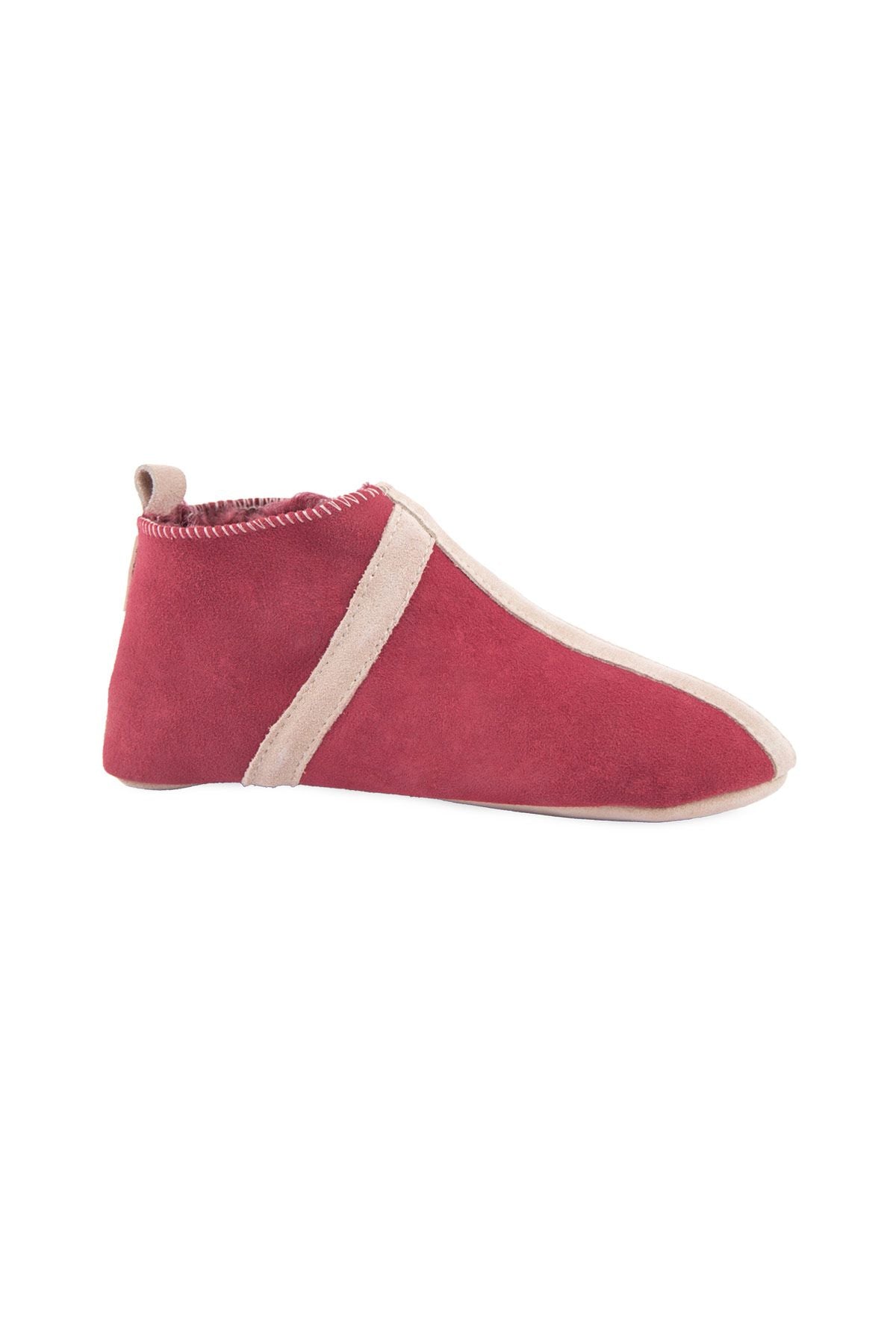 Kürklü Unisex Panduf 191203 Bordo