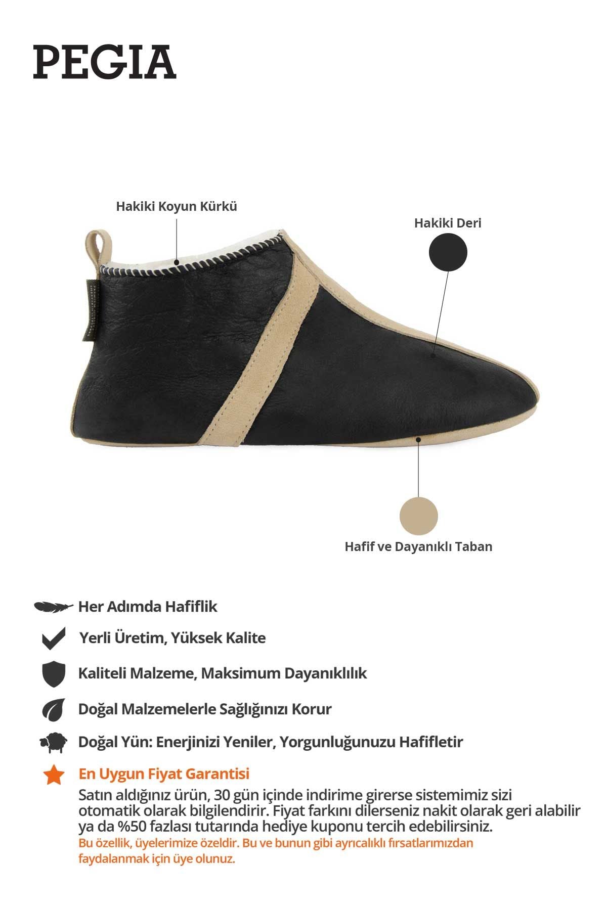 Kürklü Unisex Panduf 191220 Krem