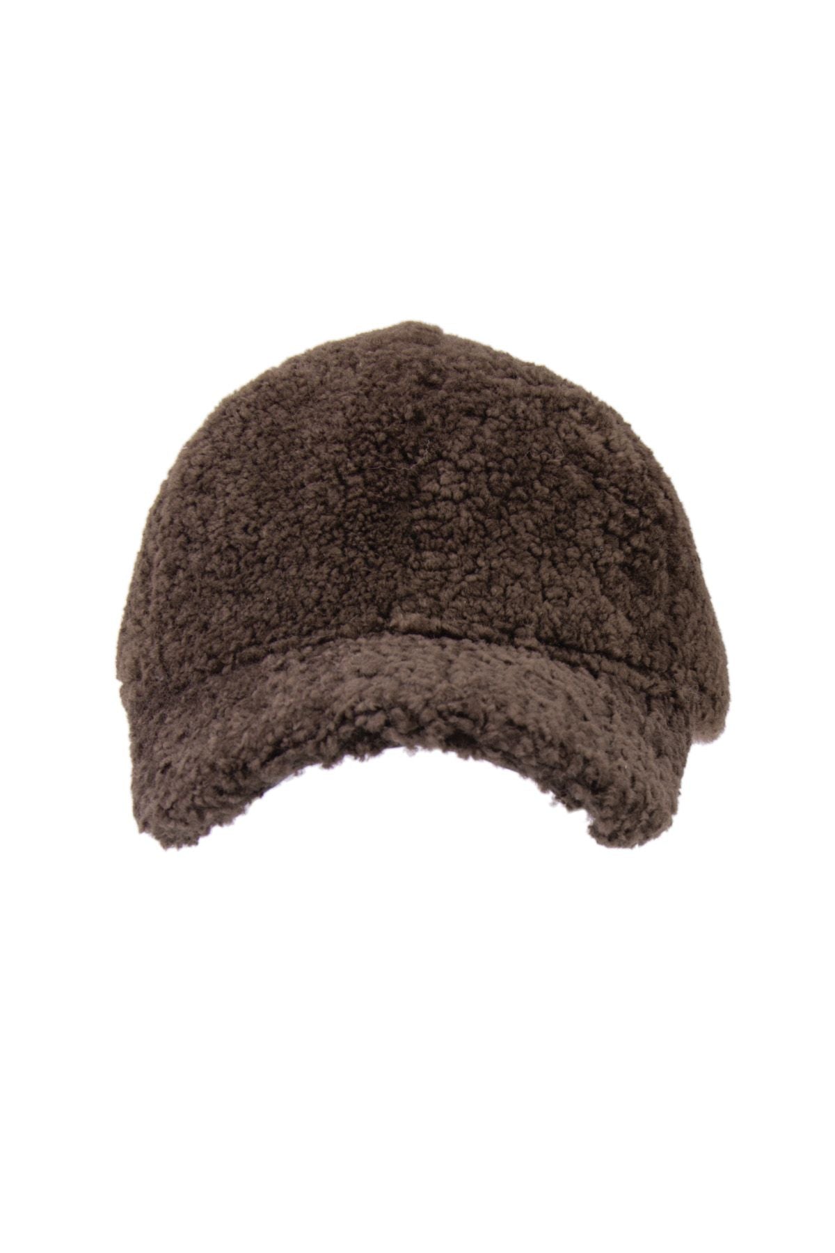 Kürklü Unisex Şapka 24SP01 Kahve