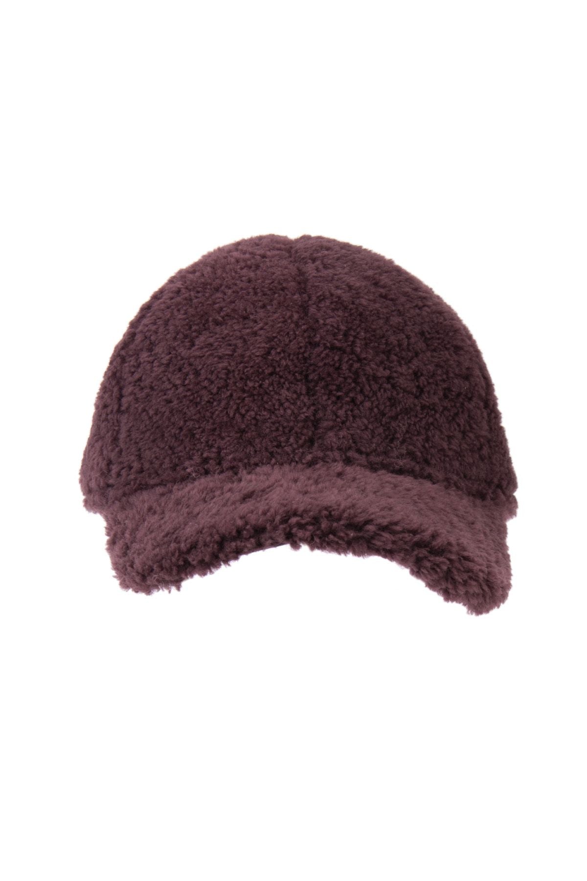 Kürklü Unisex Şapka 24SP01 Mürdüm